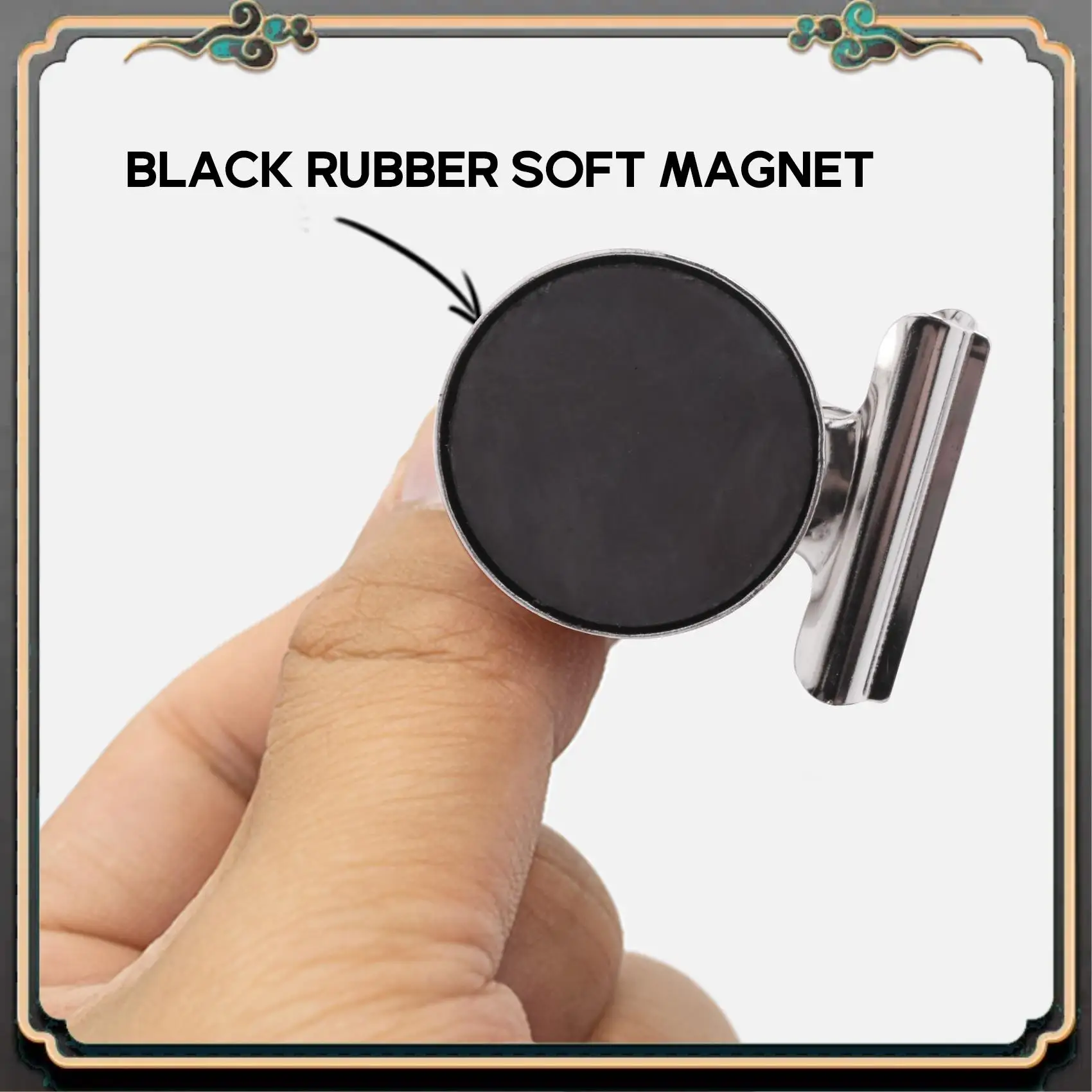 ASMA-20 Pack Magnetic Clips,Scratch-Free Refrigerator Strong Magnet Clips,Binder Clips Paper Clamps,Whiteboard Magnets Clips