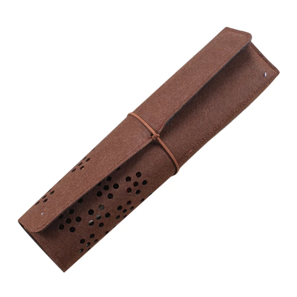 

Elegant Felt Pen Storage Bag Organized Sleeve for Paint Brushes Markers Colored Pencils Travel Friendly School Office Supply