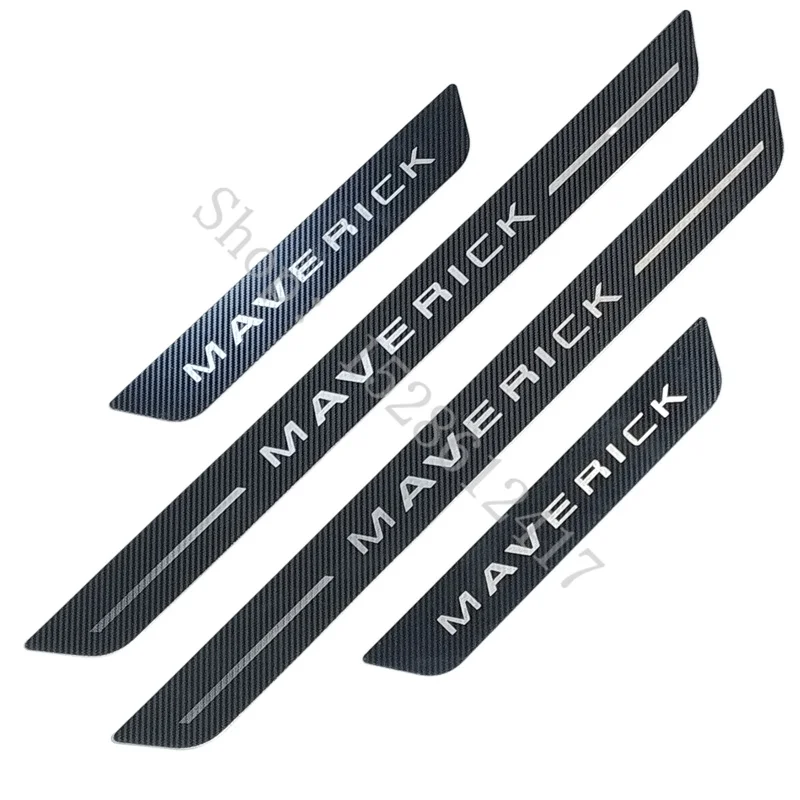 Protector de umbral de puerta para Ford Maverick Escape 2022 2023~2025, pegatinas protectoras de puerta, accesorios para el borde de la puerta