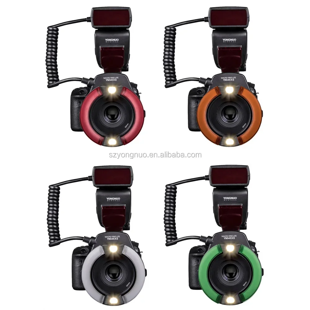 YN14EX YN14EXII Ring Light Flash Untuk Kamera Canon Atau Sony Kamera Marco Flash Lights