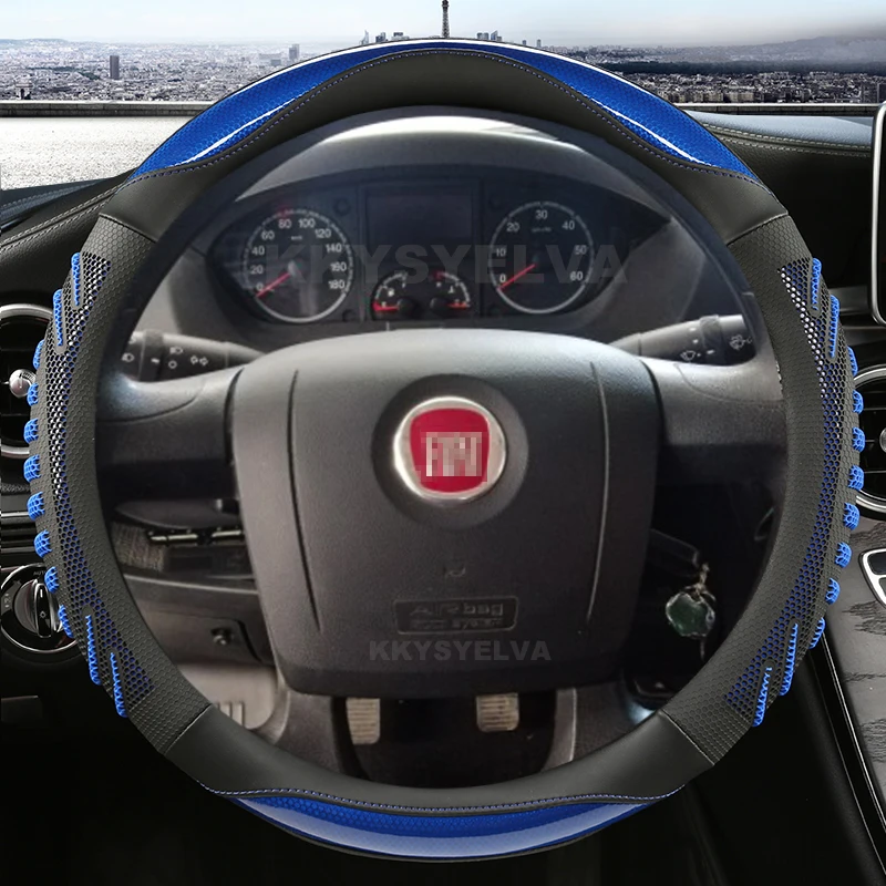 Microfiber Leather Car Steering Wheel Cover For Fiat Ducato Peugeot Boxer Citroen Jumper Relay Ram ProMaster Auto Accessories