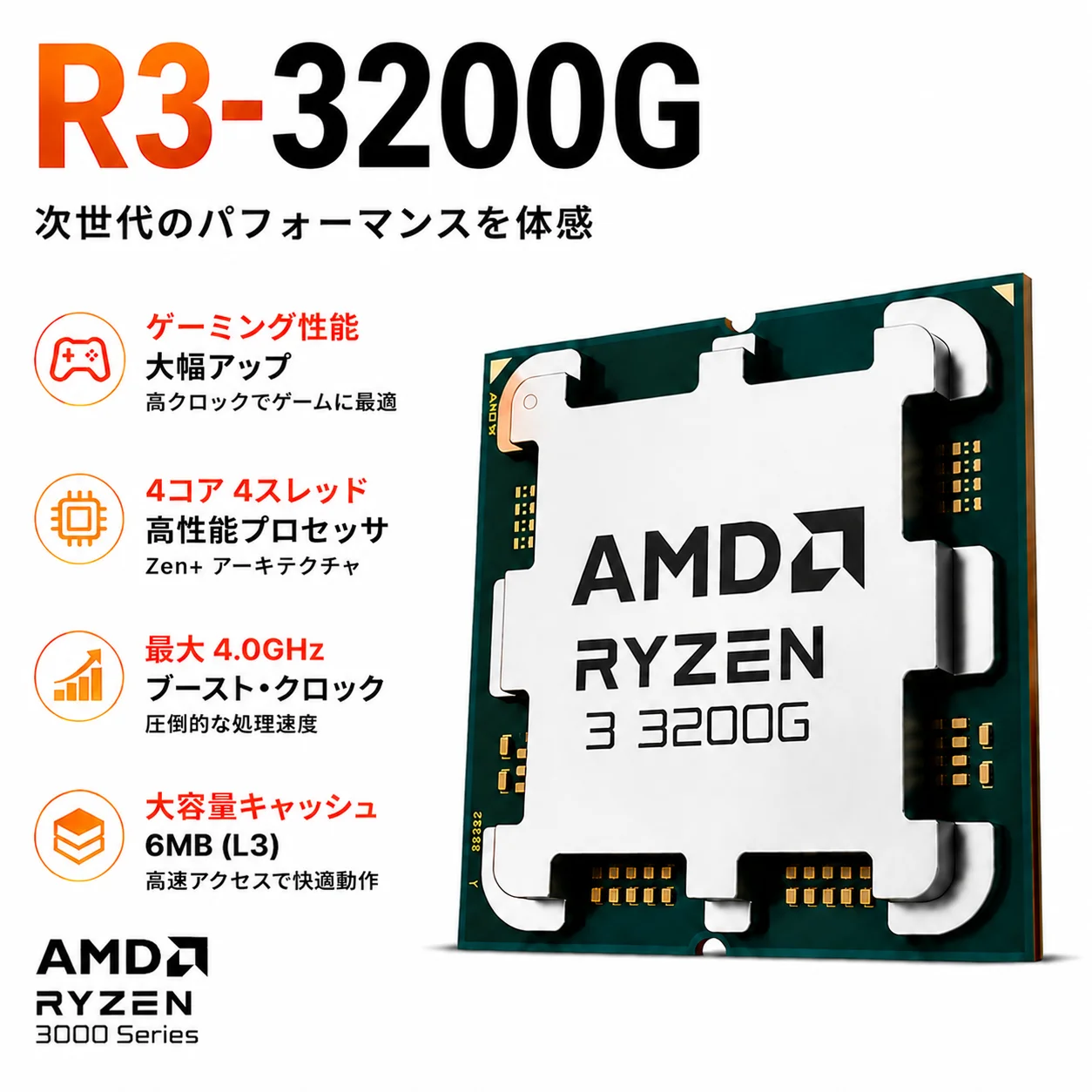 【¥7,858】AMD Ryzen 3 3200G-アリエク特価アラート
