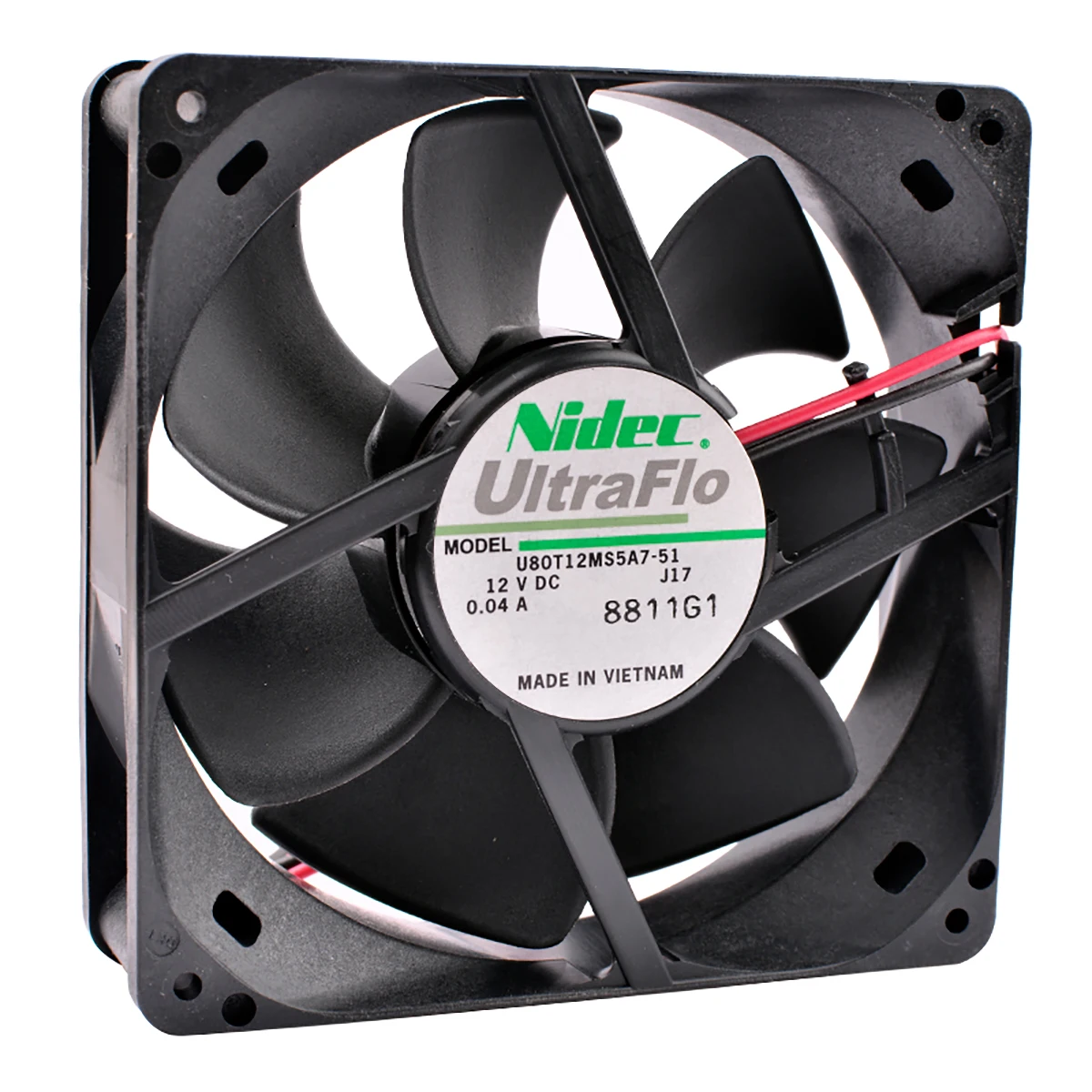 U80T12MS5A7-51 12V 0.04A 8025 ultra quiet power supply cooling fan