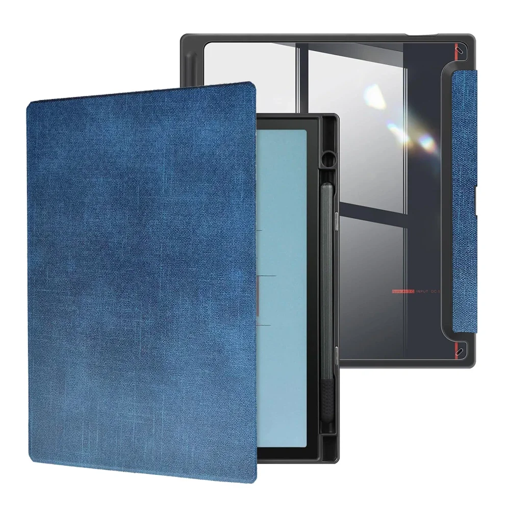 حافظة لجهاز Onyx Boox Note Air 4/3/C 10.3 بوصة EPaper Tablet، غطاء شفاف نحيف هجين مع غطاء خلفي ووظيفة الاستيقاظ التلقائي للنوم