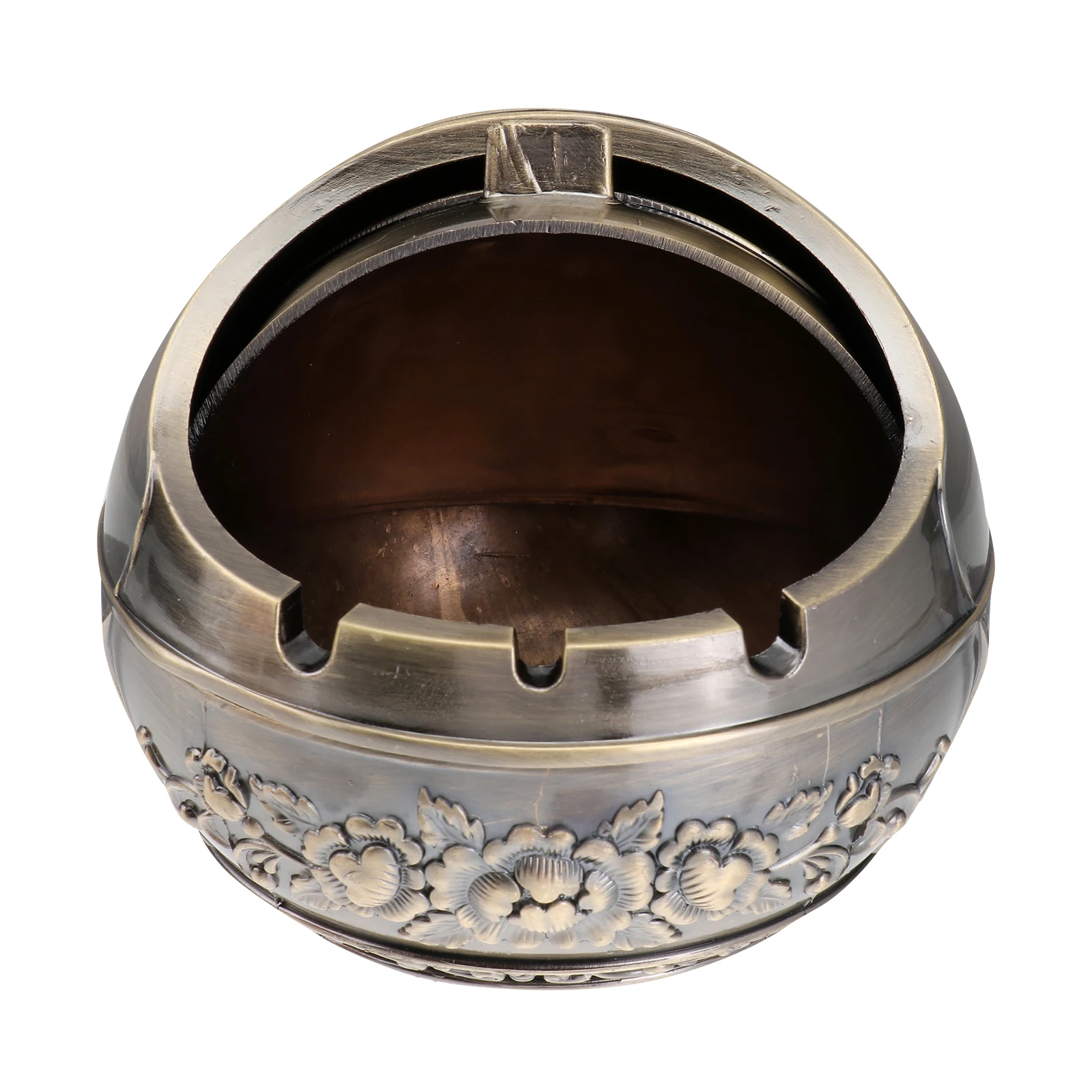 

1pc Metal Ashtray High Temperature Resistant Household Smoke Ash Storage Living Room Decoration Compact Size Office Home