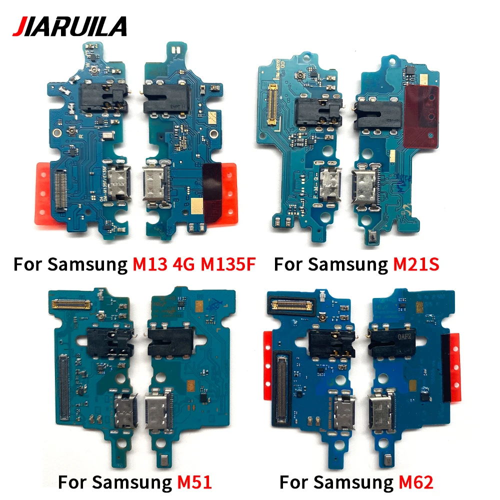 삼성 M13 4G M135F M21 M31 M21S M22 M32 M325F M23 5G M236B M33 M336B M31S M51 M52 M53 M536B USB 충전 포트 보드 플렉스