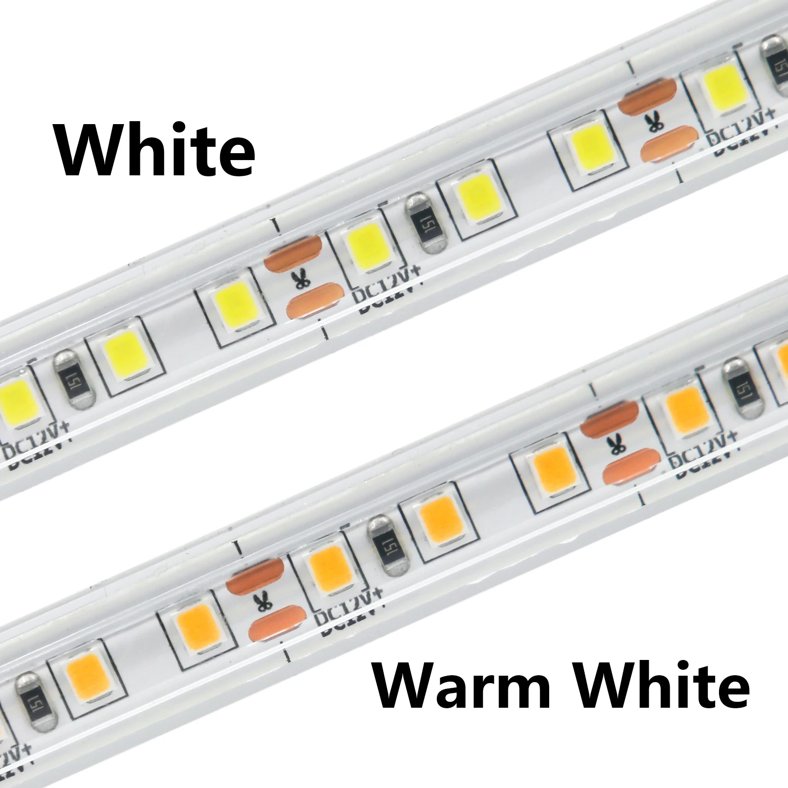 2835 LED Strip 12V 24V Waterproof IP67 Outdoor LED Lights 120LEDs/m White/Warm White LED Tape 0.5m 1m 2m 3m 5m 10m Outdoor Light