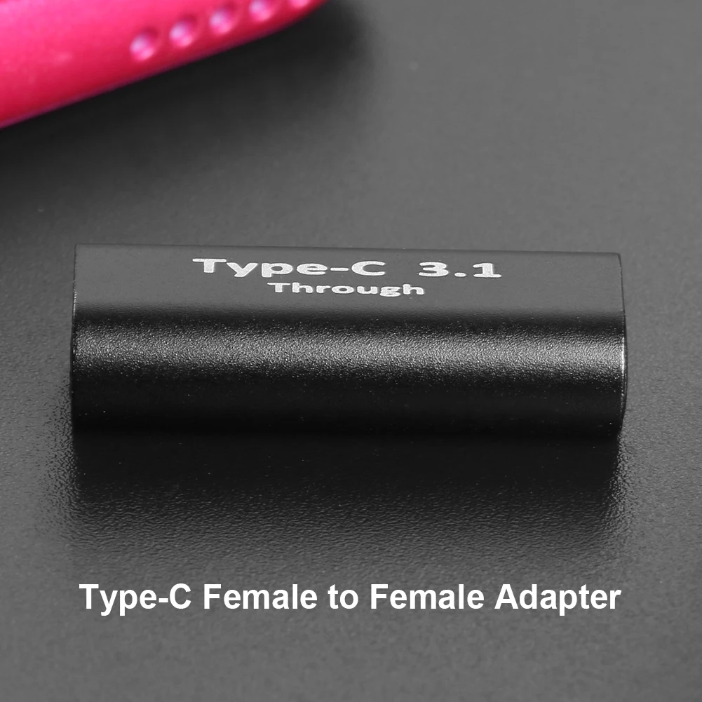 2 قطعة محولات USB للشحن السريع ومزامنة البيانات من النوع C إلى النوع C محولات مستقيمة لمبدل الجنس لأجهزة الكمبيوتر الذكية