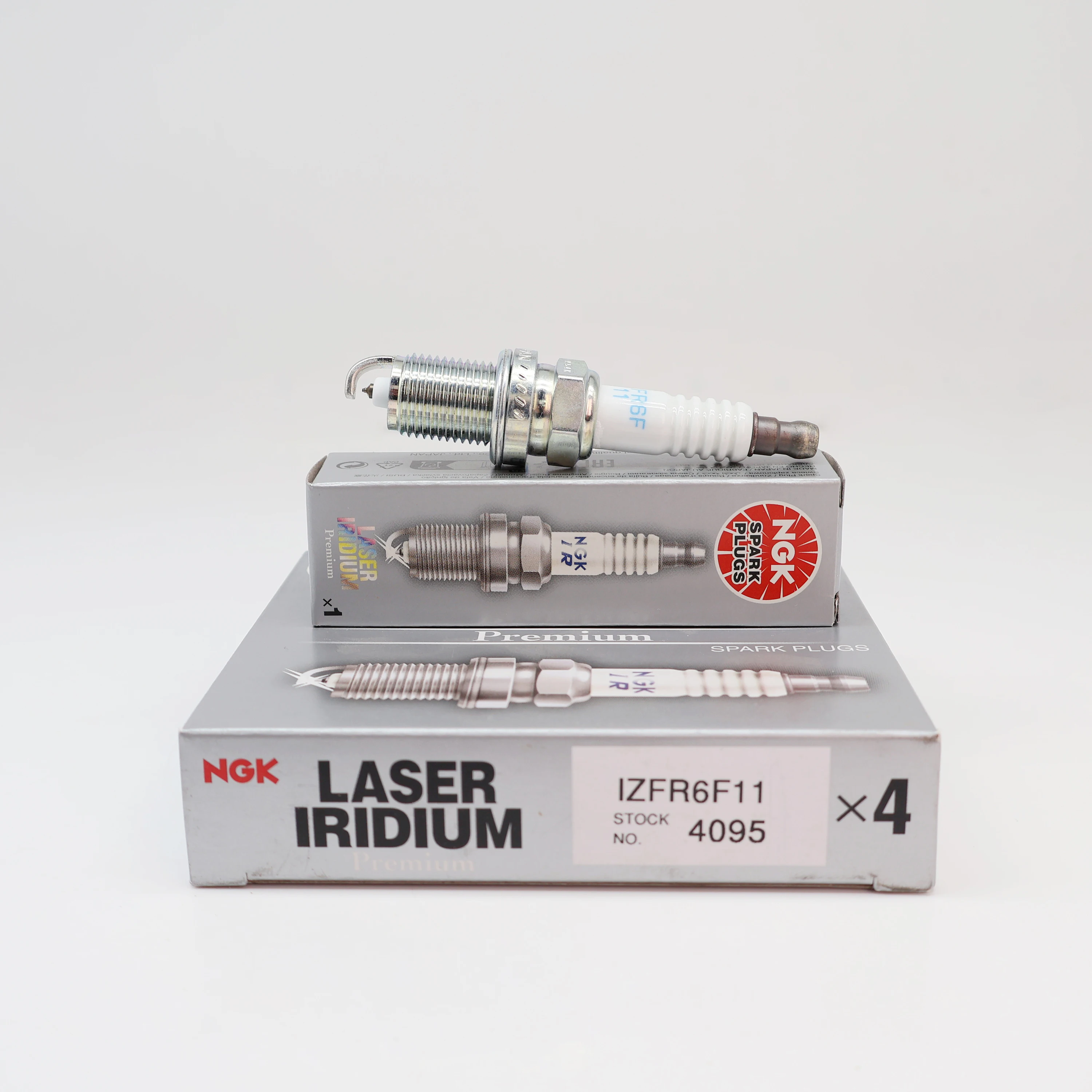 NGK Laser Iridium Spark Plug IZFR6F11 4095 Original Genuine Product for HONDA,KAWASAKI OEM:31916ZY3003,920700007,31916ZY30030