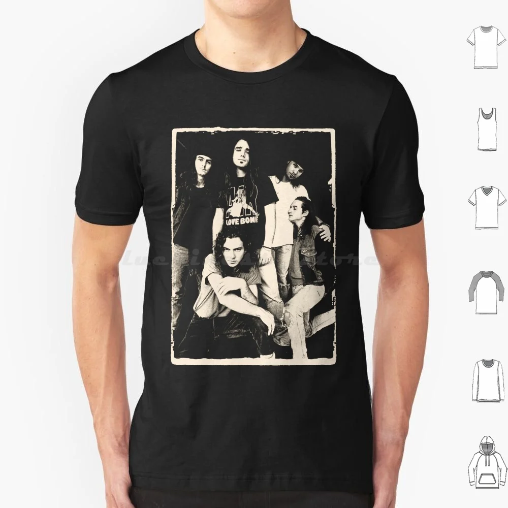 Seattle Band T Shirt 6xl Cotton Cool Tee Grunge 90s Seattle Pearl Eddie Pj Vedder Alive Ten Even Flow Mookie Blaylock Jam