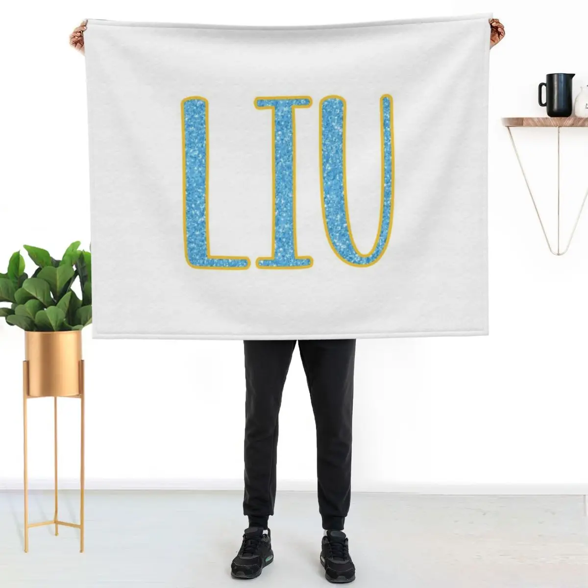long island university Throw Blanket Thins Retros Quilt halloween blankets ands Winter beds Blankets