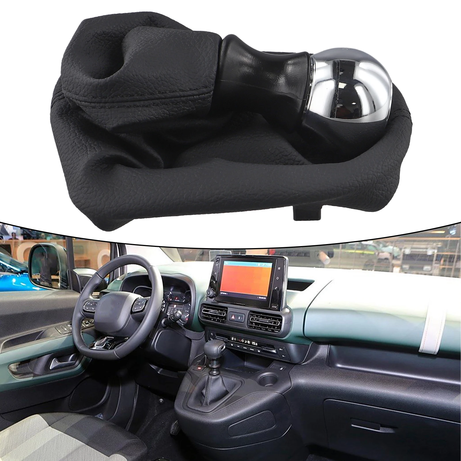 Smooth Performance Custom Fit Ergonomic Design of the Manual Transmission Gear Shift Knob for Berlingo II & (20082018)