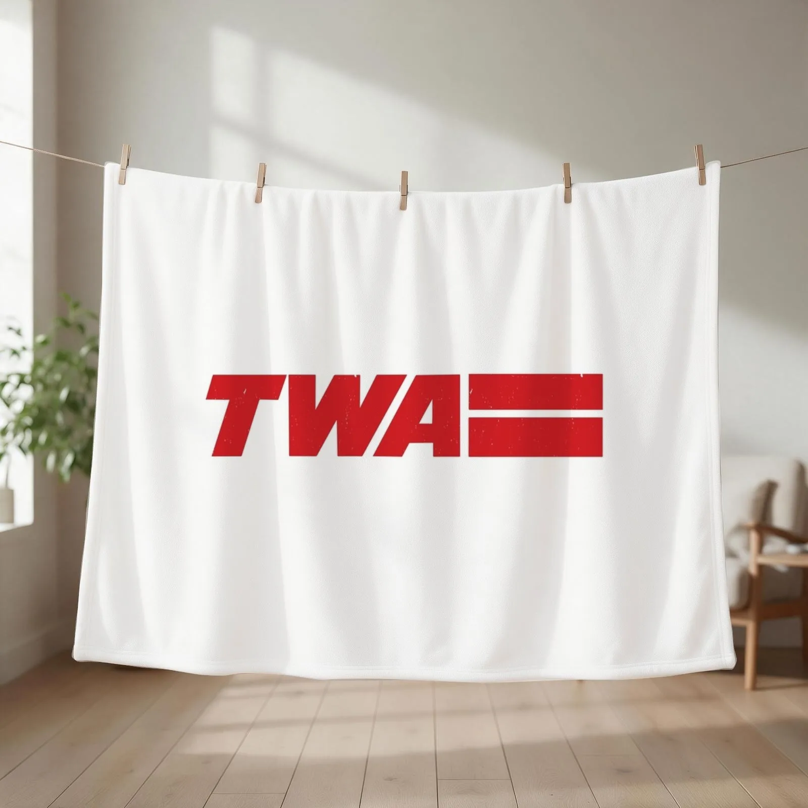 TWA - vintage logo Throw Blanket Flannel Hairy Luxury Brand decorative Blankets