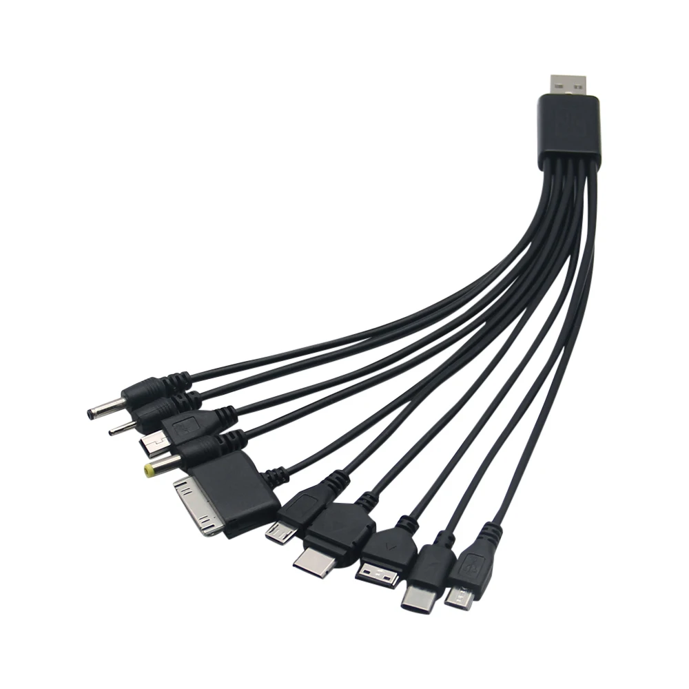 10 In 1 Multi-Function Usb Cable Charging Cable Universal Mobile Phone Charger Cable Suitable For Multiple Tablets and Phones