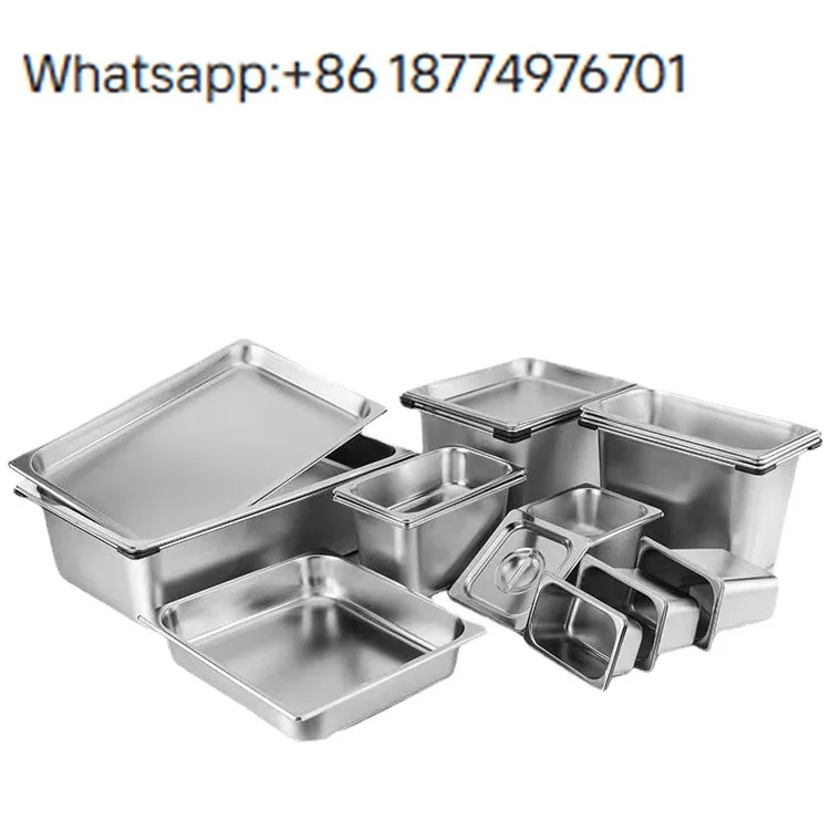 

Wholesale Commercial Stainless Steel GN Pans Multi-Size Restaurant Food Serving Containers for Hotels and Shops