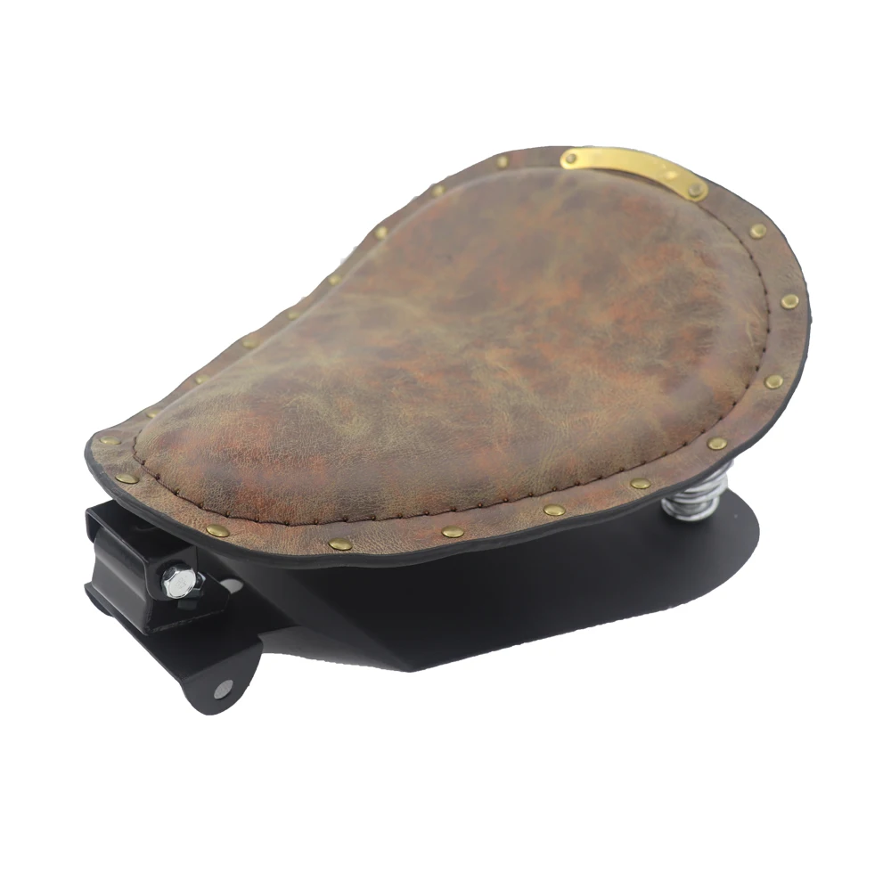Universele Moto Bobber Motorcycle Solo Seat Chopper Zadel Vintage Kussen Onderdelen Voor Harley Davidson Iron 883 Sportster Softail