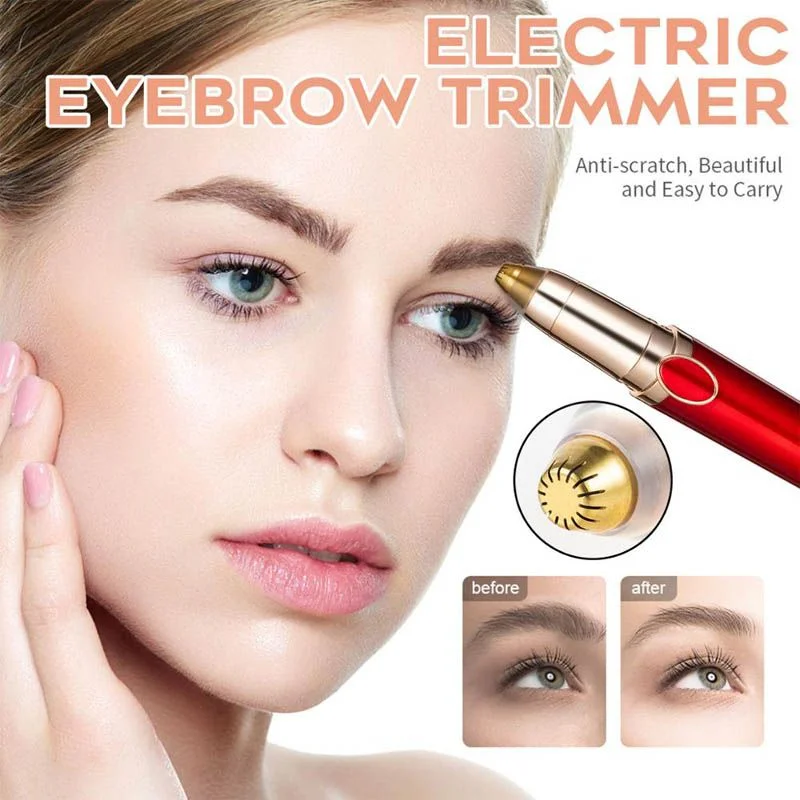 Recortador de cejas eléctrico para mujer, depiladora de cejas recargable por Usb, Mini afeitadora moldeadora suave, maquinilla de afeitar indolora, utensilio para eliminar el vello Facial