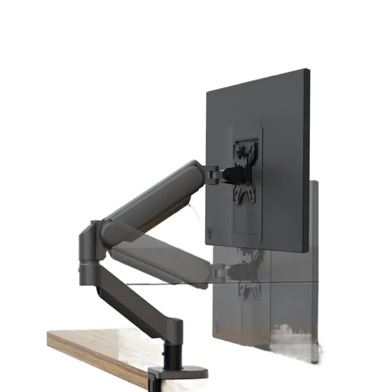 Computer monitor bracket, rotatable lifting desktop non-punching display screen cantilever bracket