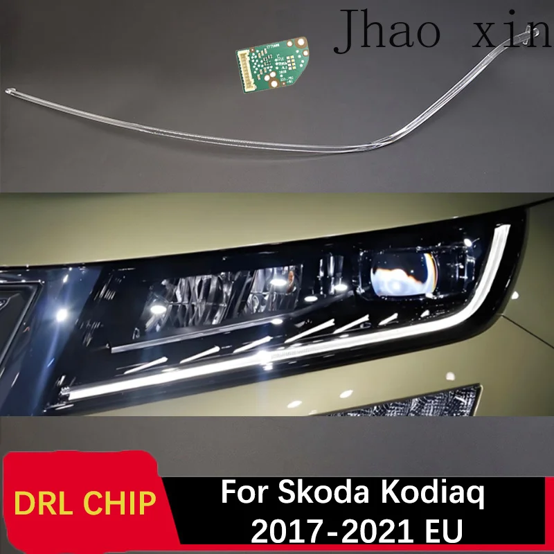 Car Headlight DRL CHIP Lamp Tube White Light Ballast Module Circuit Board Angel Eye Suitable for Skoda Kodiaq 17-2021 EU Version
