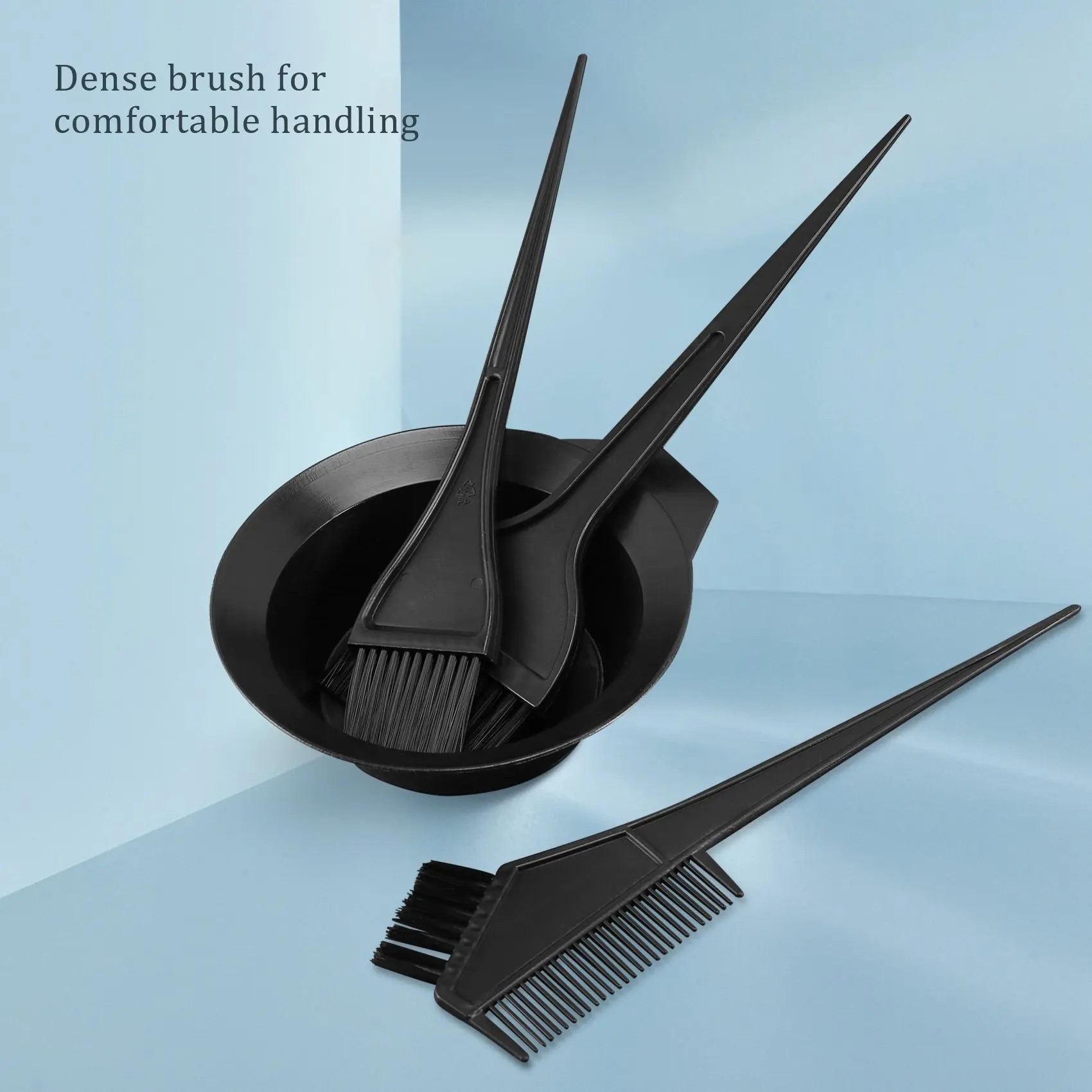 Cabelo cor corante tigela e pente conjunto, Escovas Tool Kit, coloração matiz