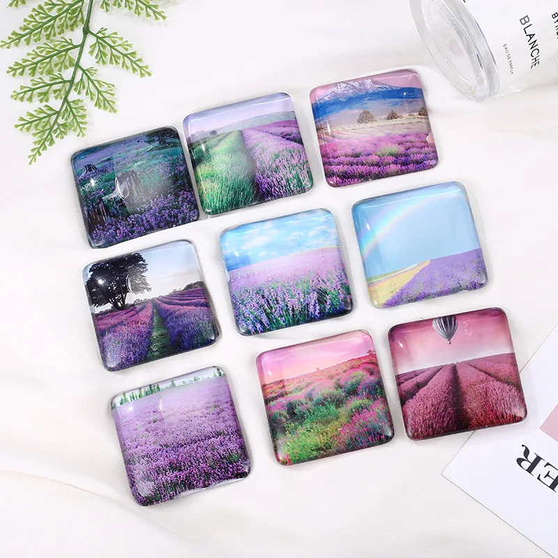 20pcs/lot Crystal Glass Fridge Magnet Sublimation Blank for Dye INK Transfer DIY Craft Free Shipping High Quality