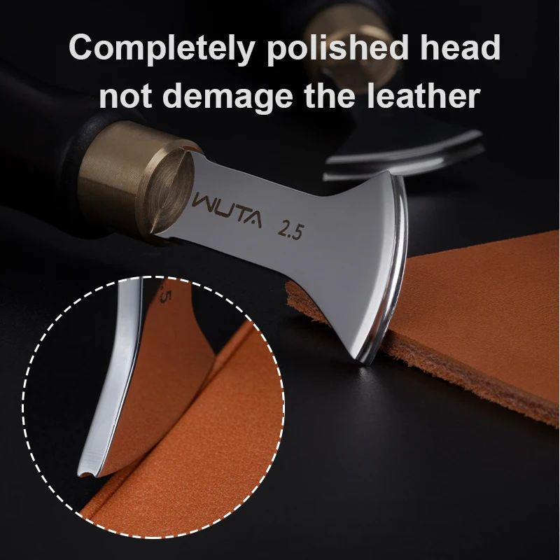 WUTA 1PC High Quality Professional Leather Craft diy Tools Edge Creaser Stainless Steel  Edge Decorate Line Leathercraft Tools