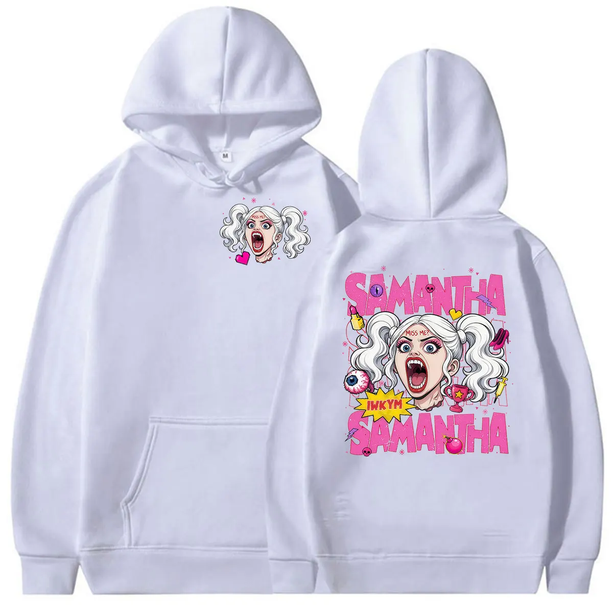 2026 Game Dungeon Crawler Carl Samantha IWKYM Print Hoodie Men Women's Clothing Fashion Long Sleeve Vintage Oversized Sweatshirt
