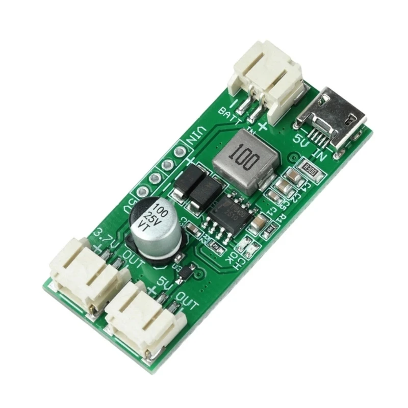 K32C Battery Discharge Module Board with USB 5V Input, Lights, 3.7V Battery Side and 5V Output for Repair and