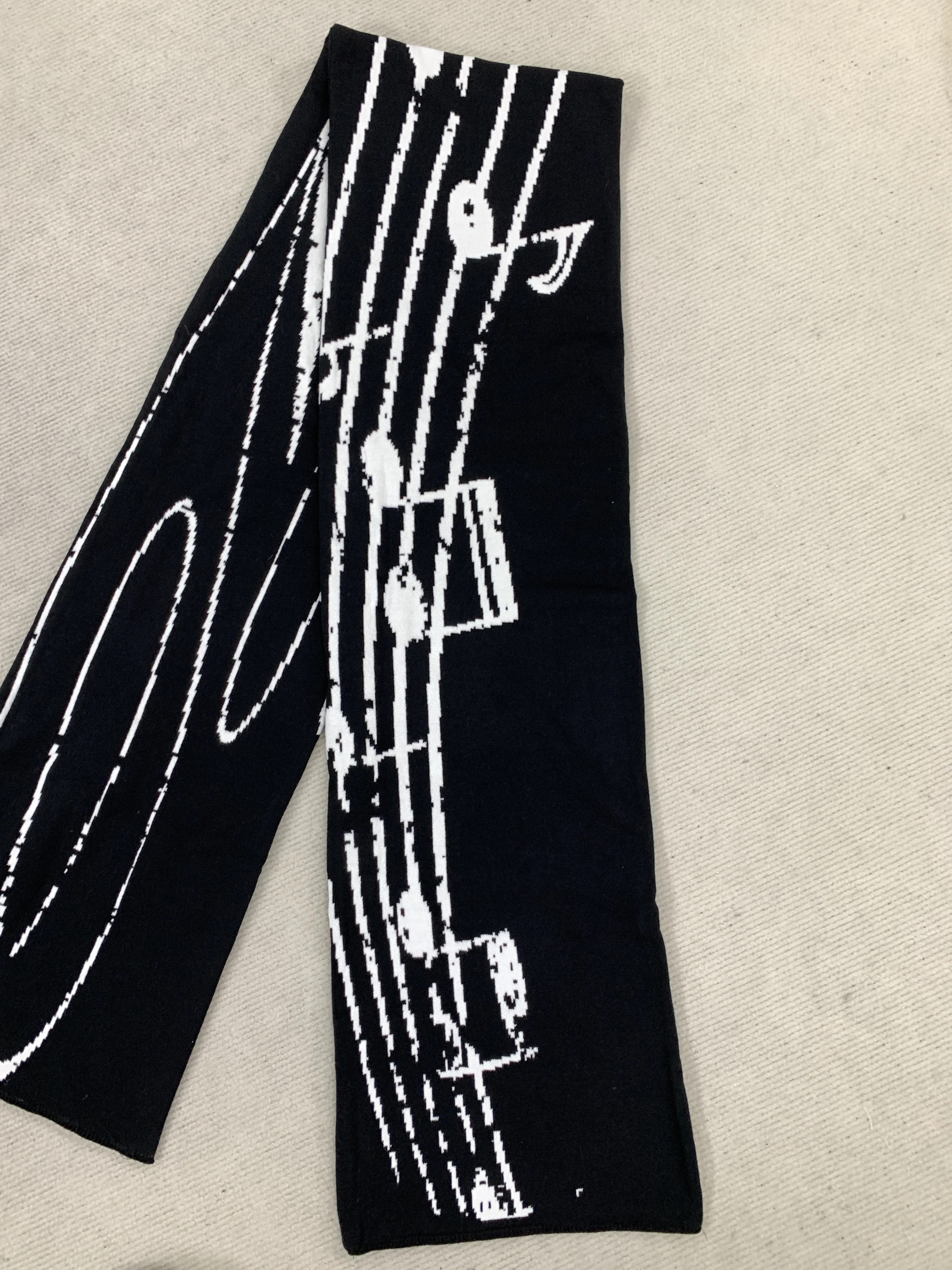 

Теплый шарф-платок с вышивкой в виде букв, универсальный, для мужчин и женщин, зимний, жаккардовый, вязаный