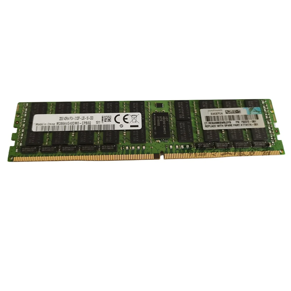 

774175-001 774174-001 752372-081 726722-B21 32GB 4RX4 DDR4 2133 ECC LRDIMM Server Memory