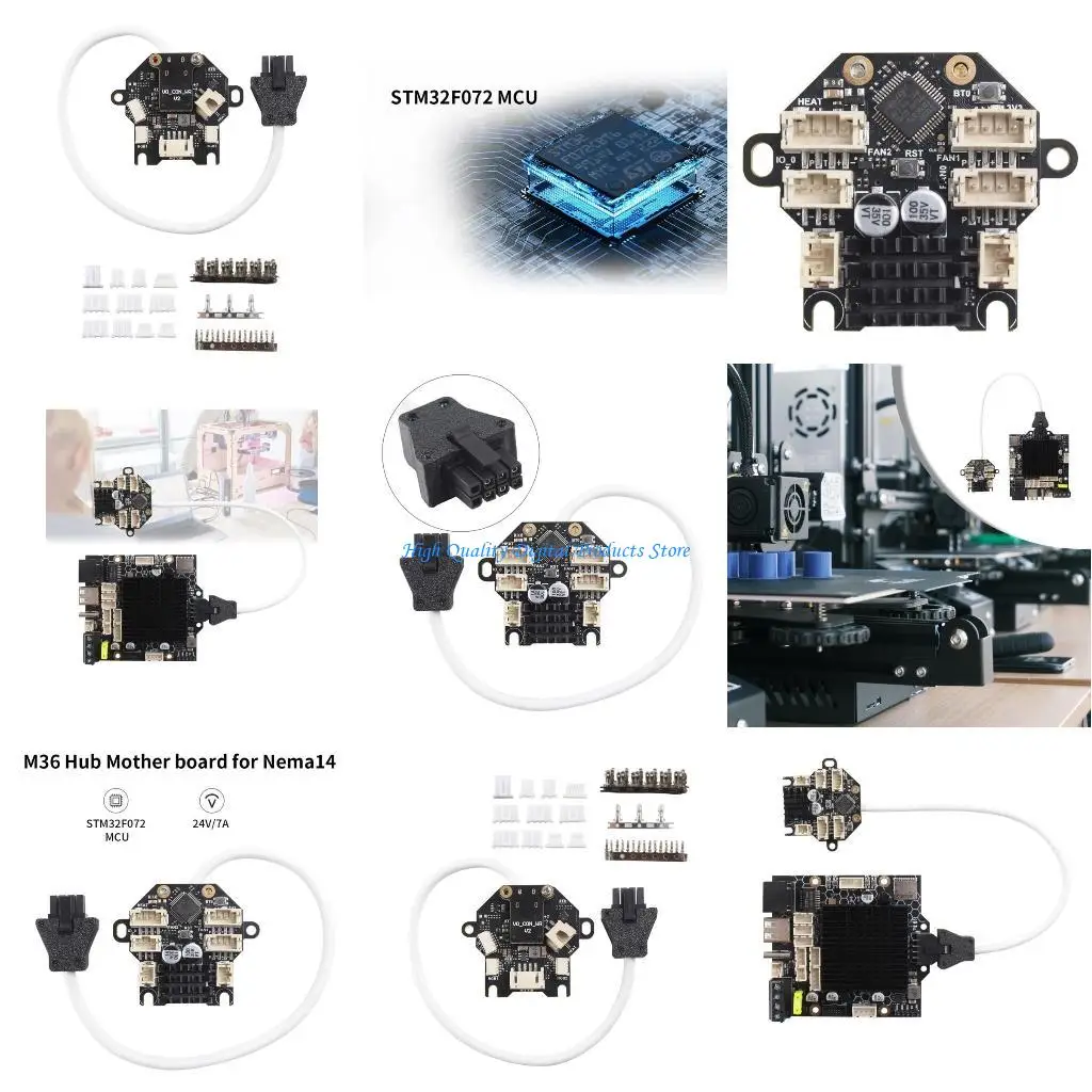 

U2JE M36 36 Step Motor Board for Nema14, USB/ CAN Connection Base on STM32F072 3D Printers Part
