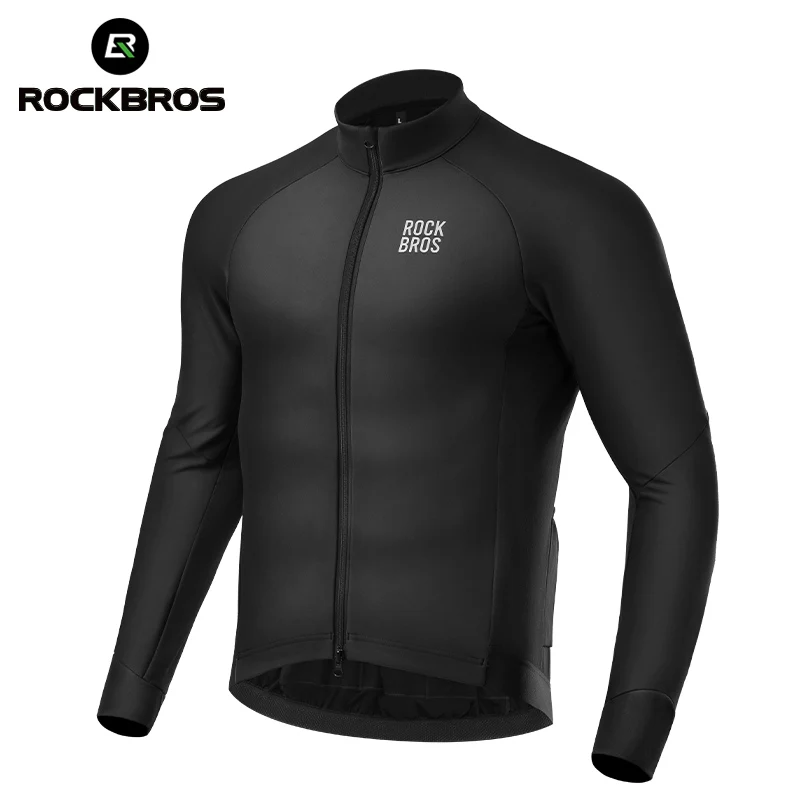 ROCKBROS Winter Cycling Jacket 0 Degree Thermal Bike Jacket Outdoor Warm Fleece Coat Mtb Bicycle Jersey Windbreaker Clothes