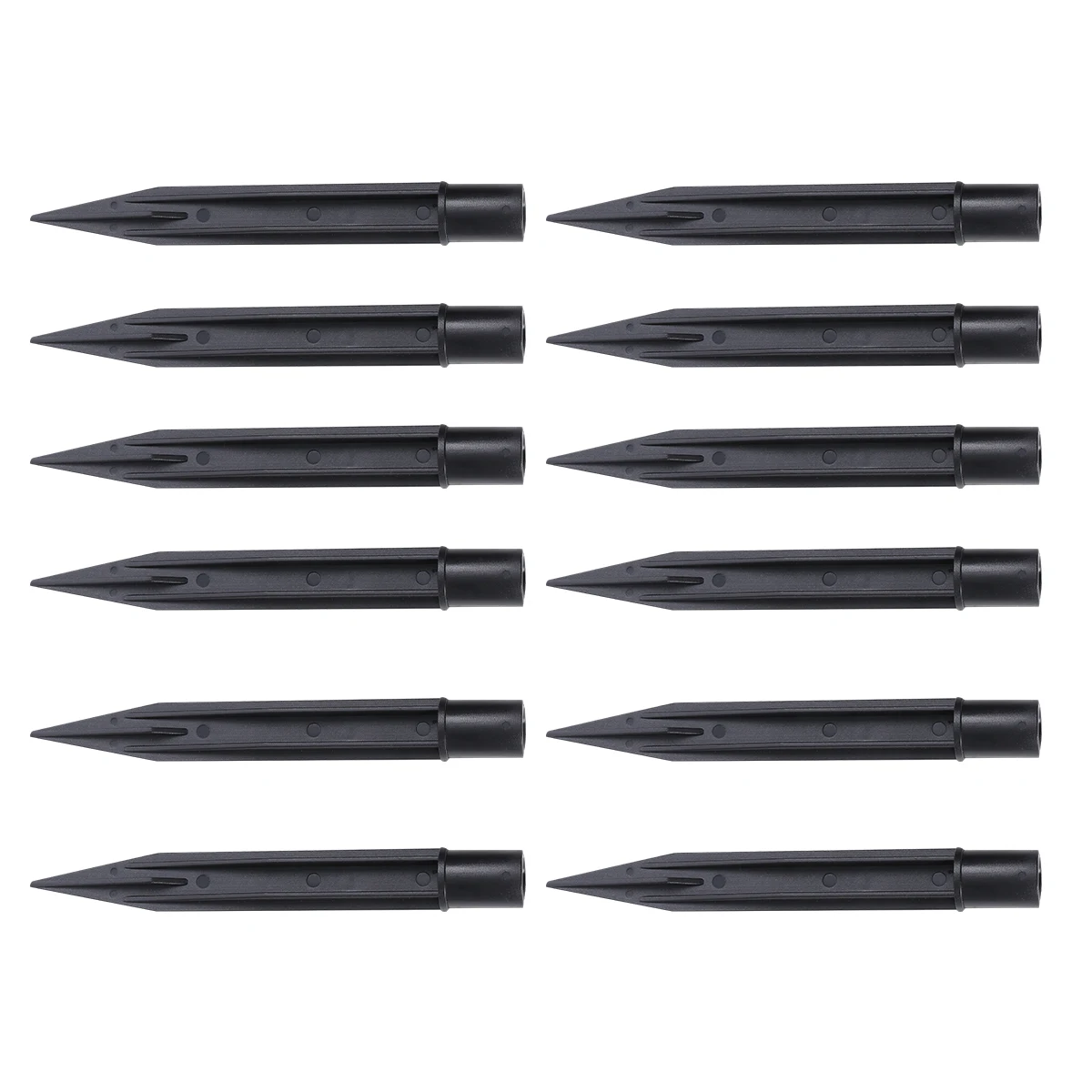 

12pcs Lawn Lamp Ground Plug Landscape Lighting Plastic Light Stakes Easy Assembly Outdoor Garden Driveway Walkway Solar Spike