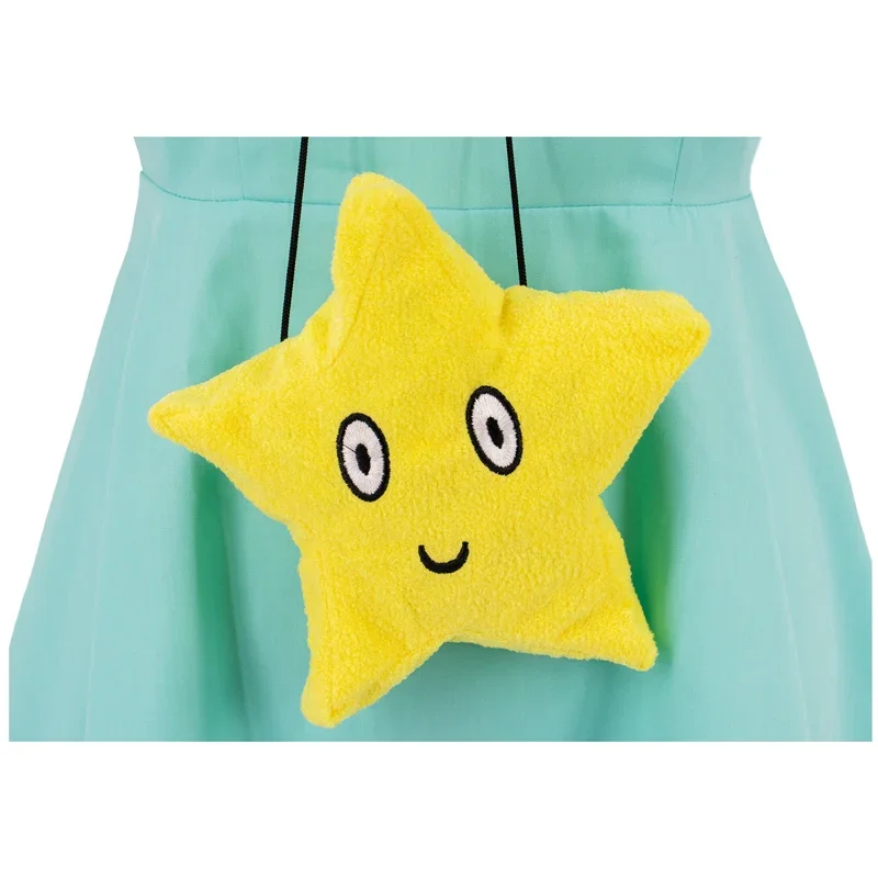 DAZCOS Disfraz de estrella para mujer, disfraz de cuerno y bolso, estrella de princesa, vestido de Lolita para mujer adulta y niña, disfraz de Cosplay con bolsa de estrella