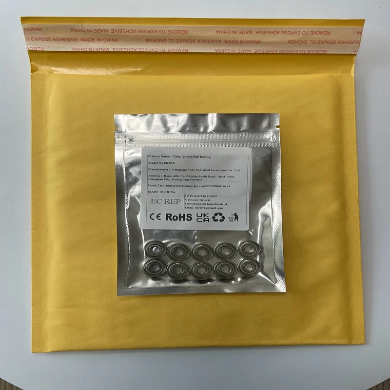 

10PCS SR3ZZ 4.762X12.7X4.978 mm Stainless Steel Bearing Ball Bearings SR3Z SR3 Z ZZ