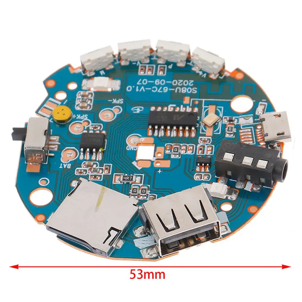 V5.0 3.7-5V Autoluidspreker Bluetooth-compatibele audioversterkerkaart Multifunctionele ontvanger Bluetooth-luidsprekers Board Mp3-decoder