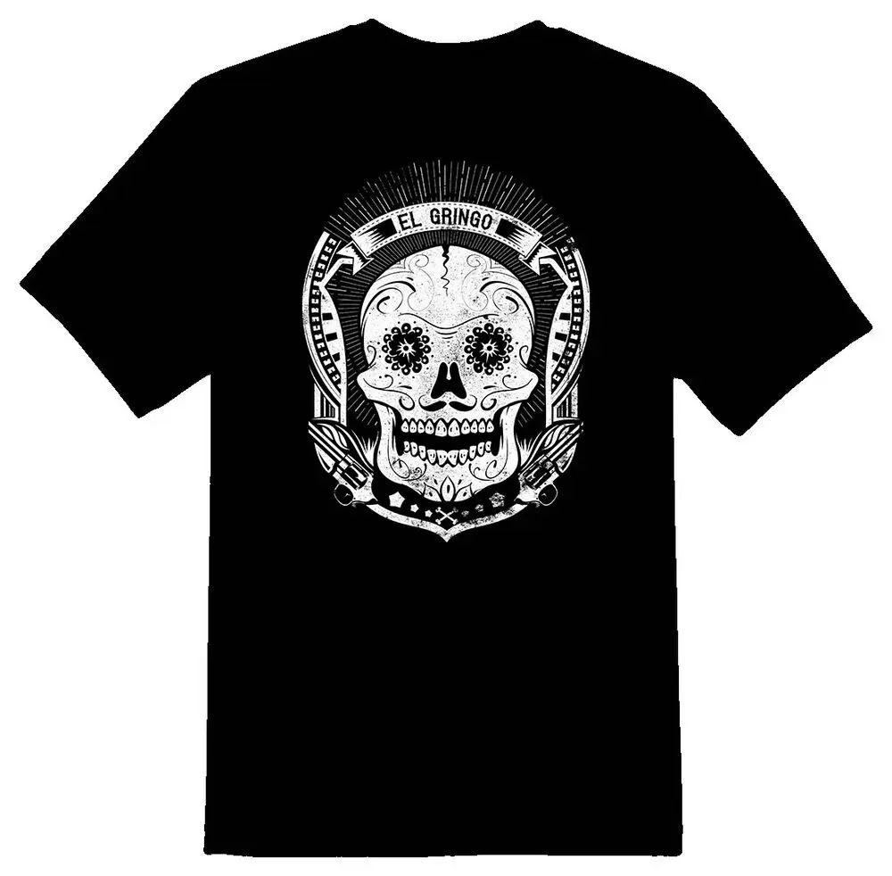 El Gringo black or white tee shirt  High Quality 100%Cotton Short Sleeve