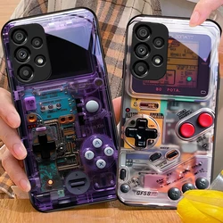 Recreational Machine For Samsung Galaxy S 8 9 10 20 Plus 21 FE 22 23 24 Ultra S7 Edge Black Tempered Glass Phone Case Hard Shell