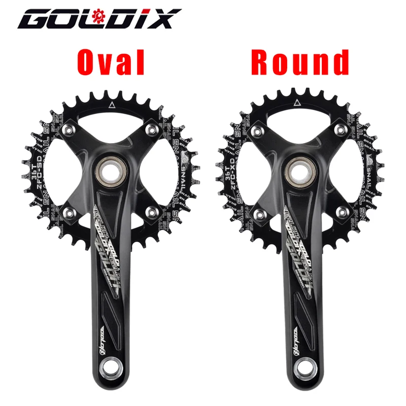 Manivela de Bicicleta Goldix MTB 104BCD 170mm em Liga de Alumínio — foto 4