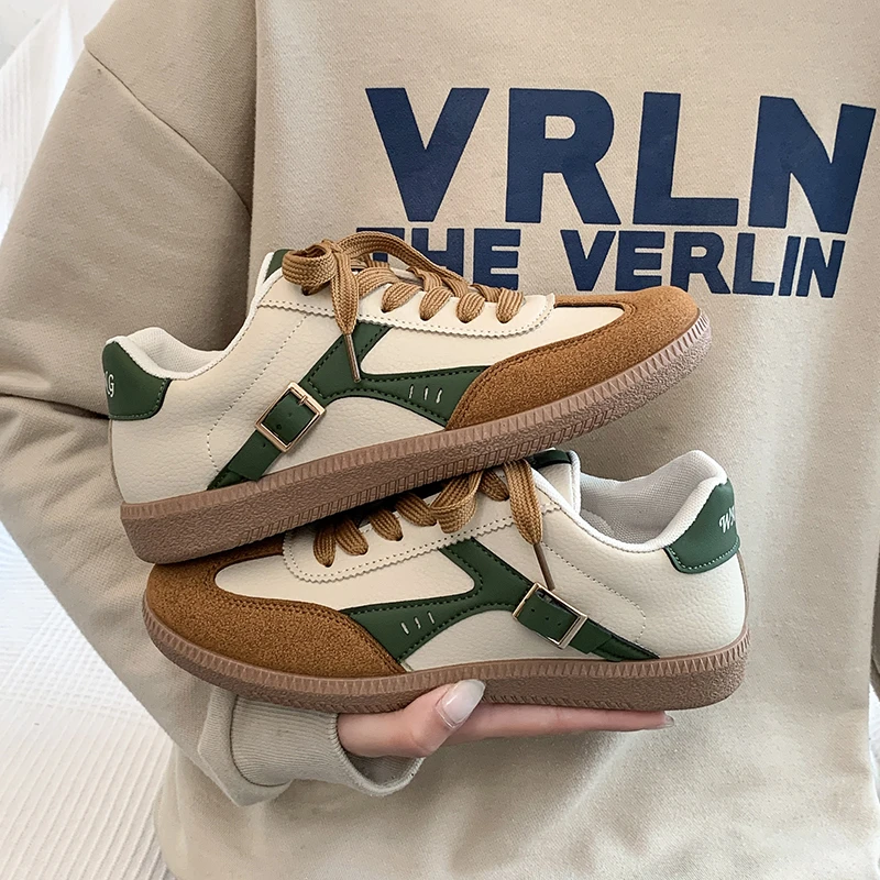 

Новинка женской весны и осени 202, простая трендовая повседневная удобная вулканизированная обувь, уличная женская обувь в стиле ретро Женская Обувь