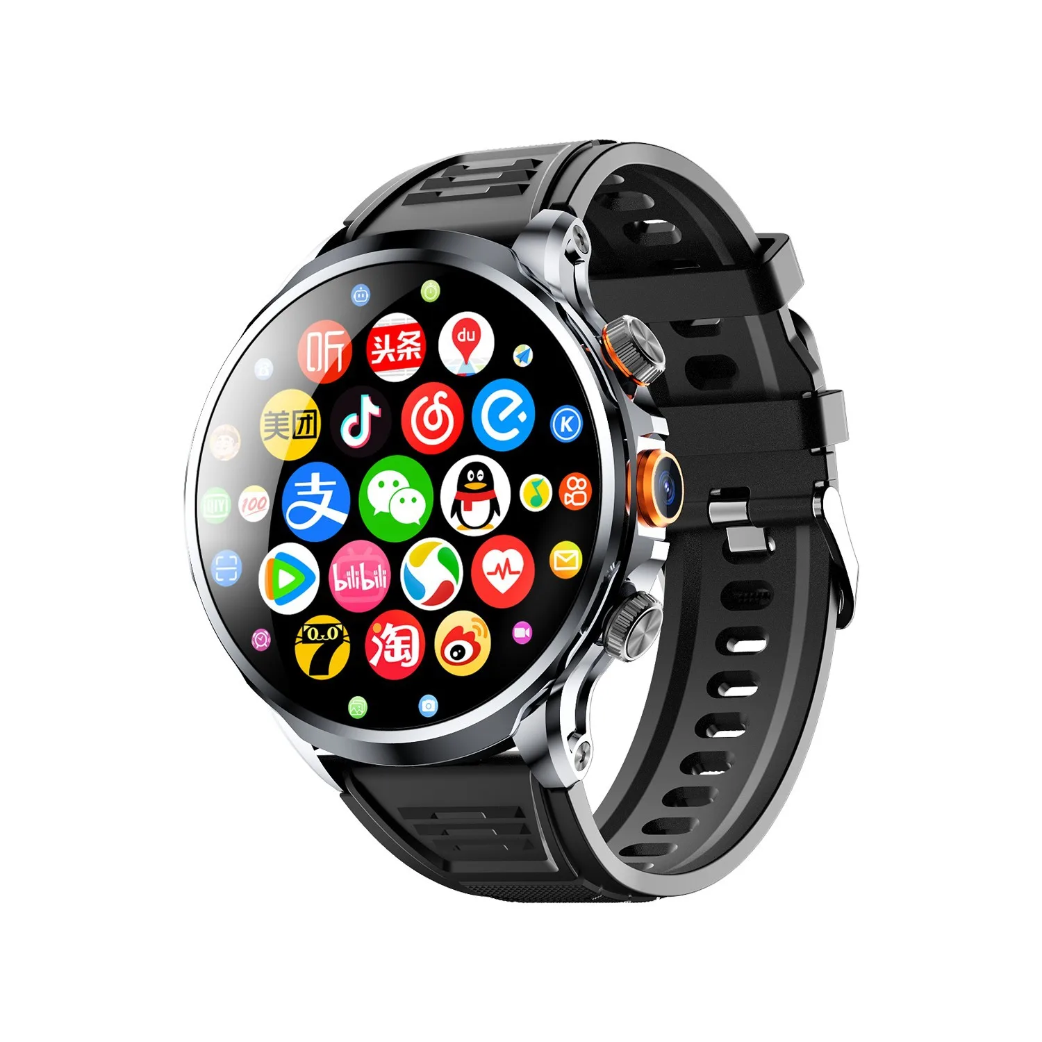  Nuevo reloj inteligente H18 4G Android 8,1 OS 1,95 pulgadas 200W cámara GPS WIFI 4G NET Google Play Monitor de ritmo cardíaco Smartwatch hombres mujeres