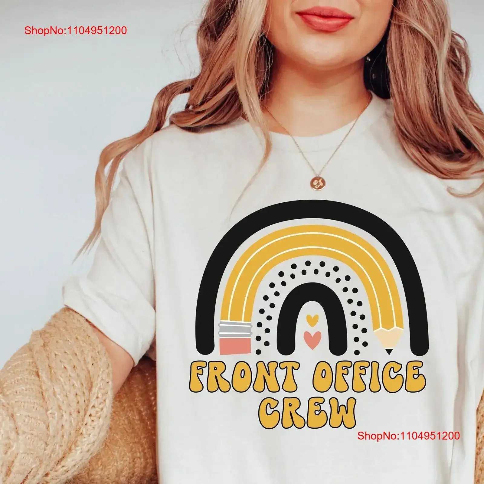 

Front office dream team shirt groovy Administrative Assistant T Crew Retro School Secretary admin vintage Washed Slightly