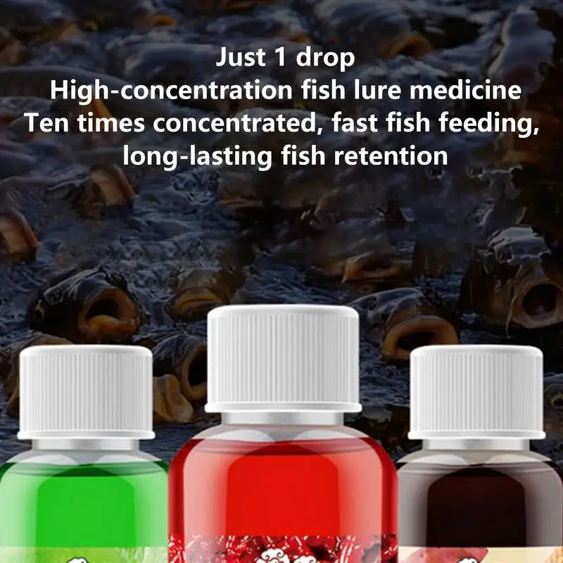 60ml Strong Fish Attractant Concentrated Red Worm Liquid Fish Bait Additive High Concentration FishBait for Trout Cod Carp Bass