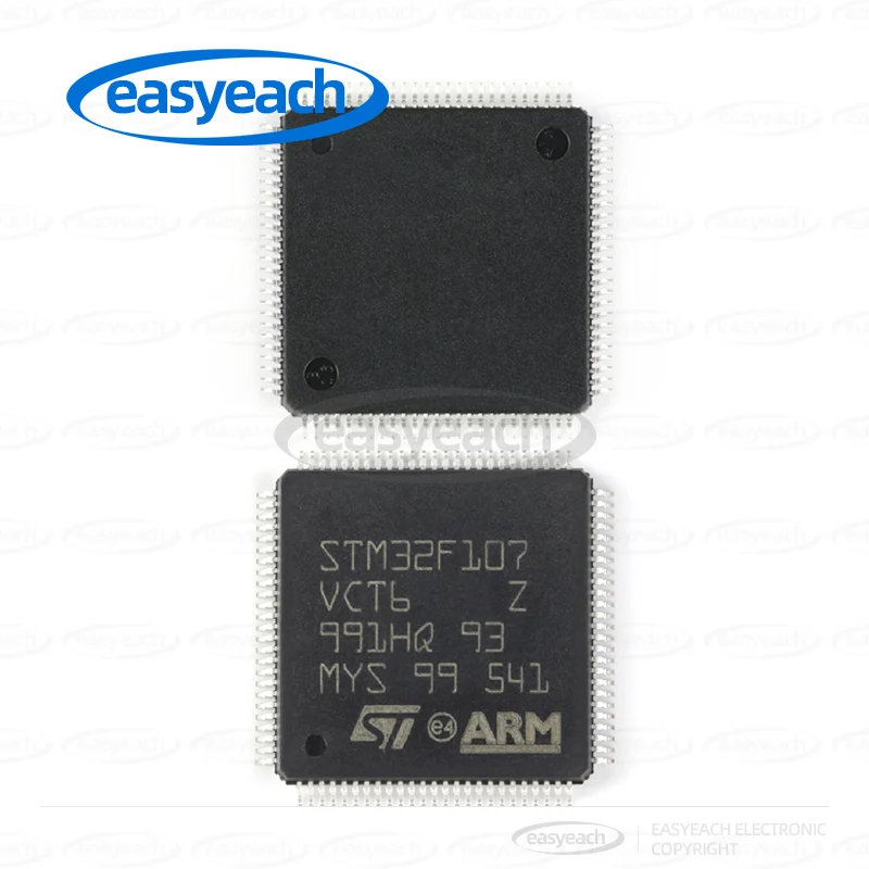 STM32F107VCT6 STMicroelectronics LQFP-100 ARM Cortex-M3 32 بت متحكم MCUs