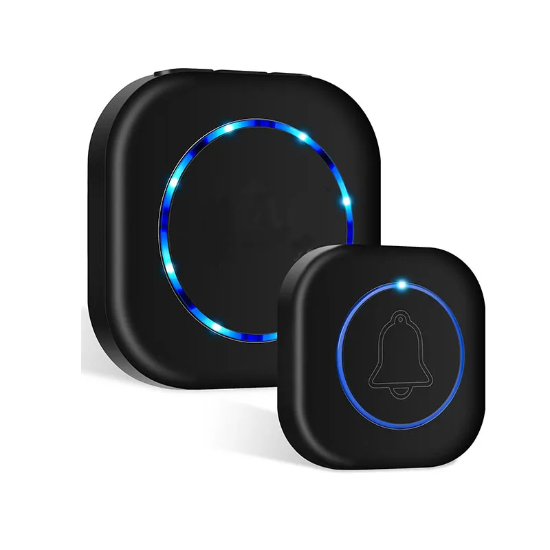 

Wireless Doorbell Waterproof Ring Doorbells with US EU UK Plug Battery Transmitter 300m 38 Songs 4 Volumes Household Door Bell