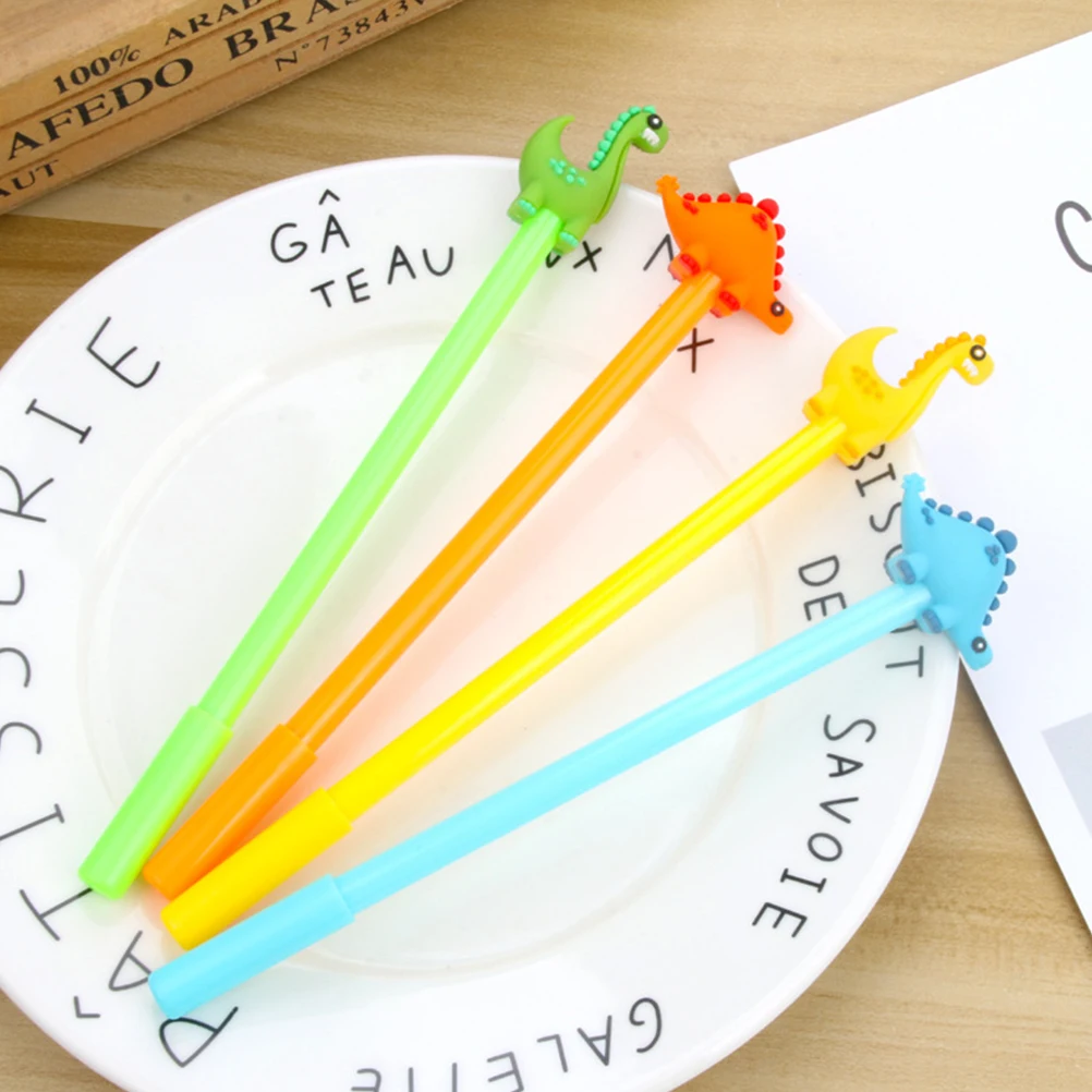 

12 Pcs Dinosaur Signature Pen Gel Ink Pens Fashion Creative Modeling Adorable Stylish