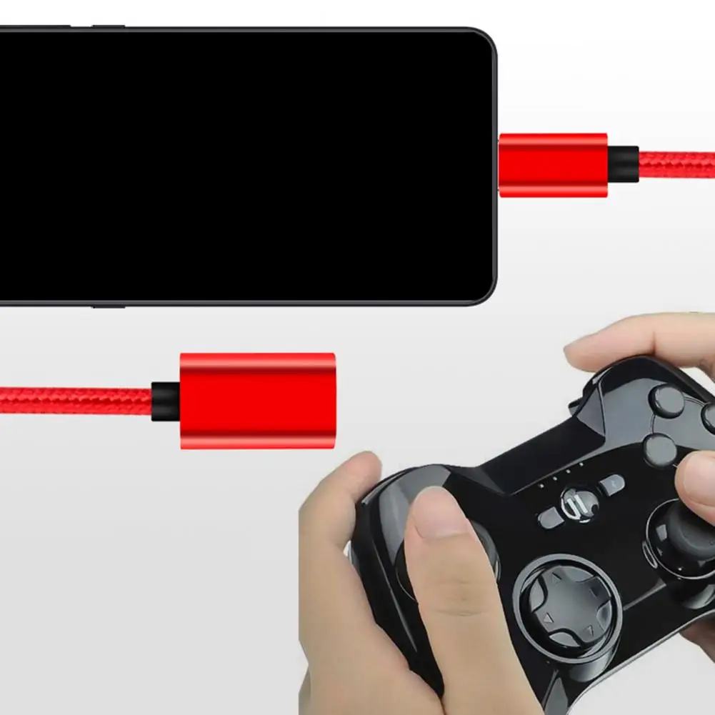 Nylon OTG Braided Adapter Cable USB Data Micro U Disk Cable