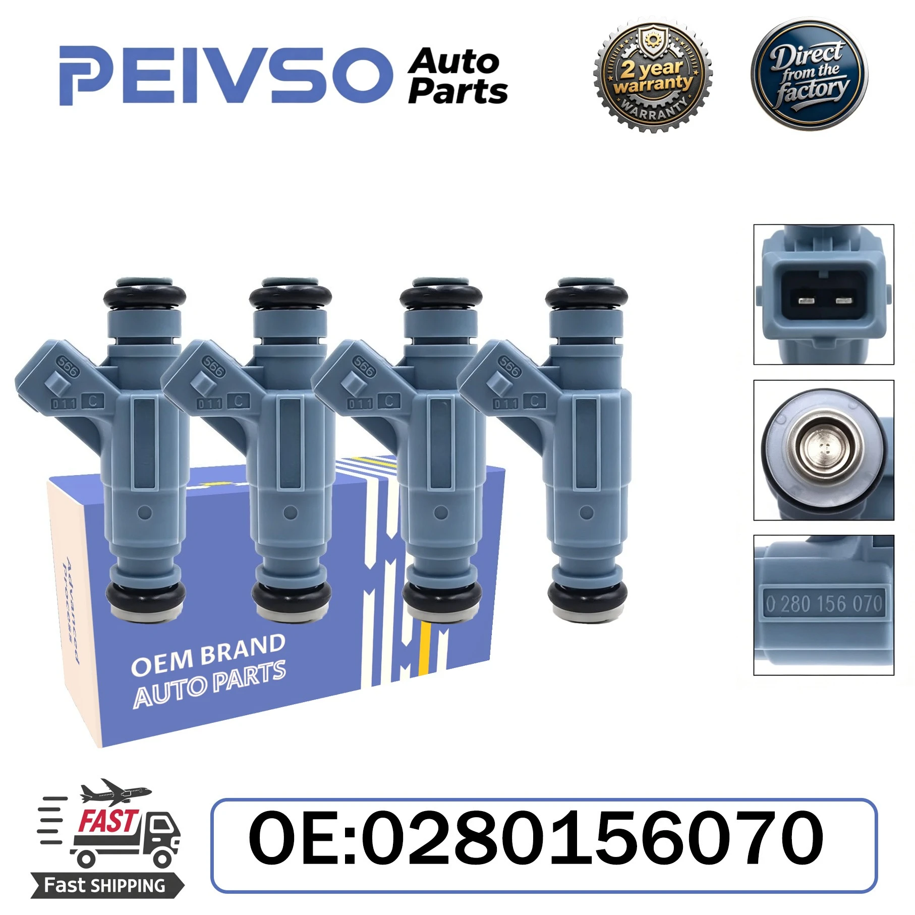 

PEIVSO New High-Quality 06B133551N 0280156070 Fuel injector for Volkswagen&Audi Passat A4 A6L 1.8L
