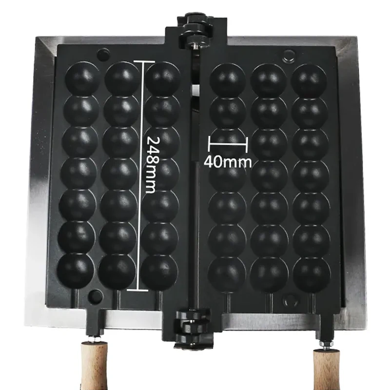 FY-1114 220V Street Food Non-Stick Line Waffle Maker Snacks Crispy Cheese Cookie Maker Bubble Waffle Egg Maker Snacks