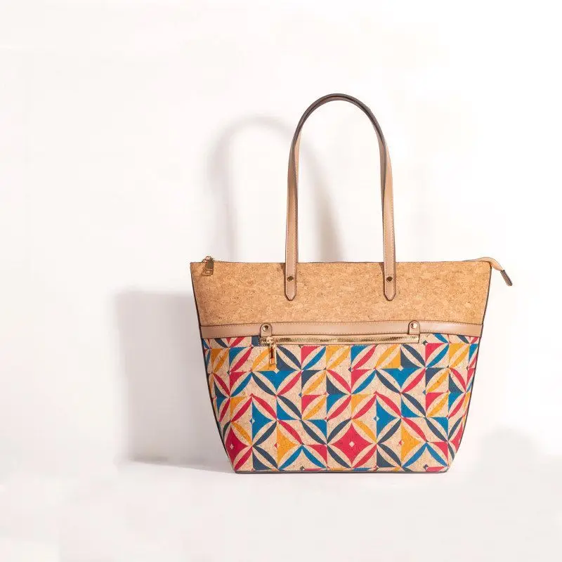 Softwood Treebark Geometric Pattern Tote Bag Women's Single Shoulder Large Capacity Commuter Bag Ethnic Style Fashion Trend
